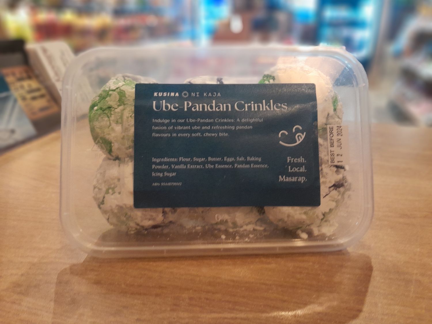Kusina ni Kaja Ube Pandan Crinkles