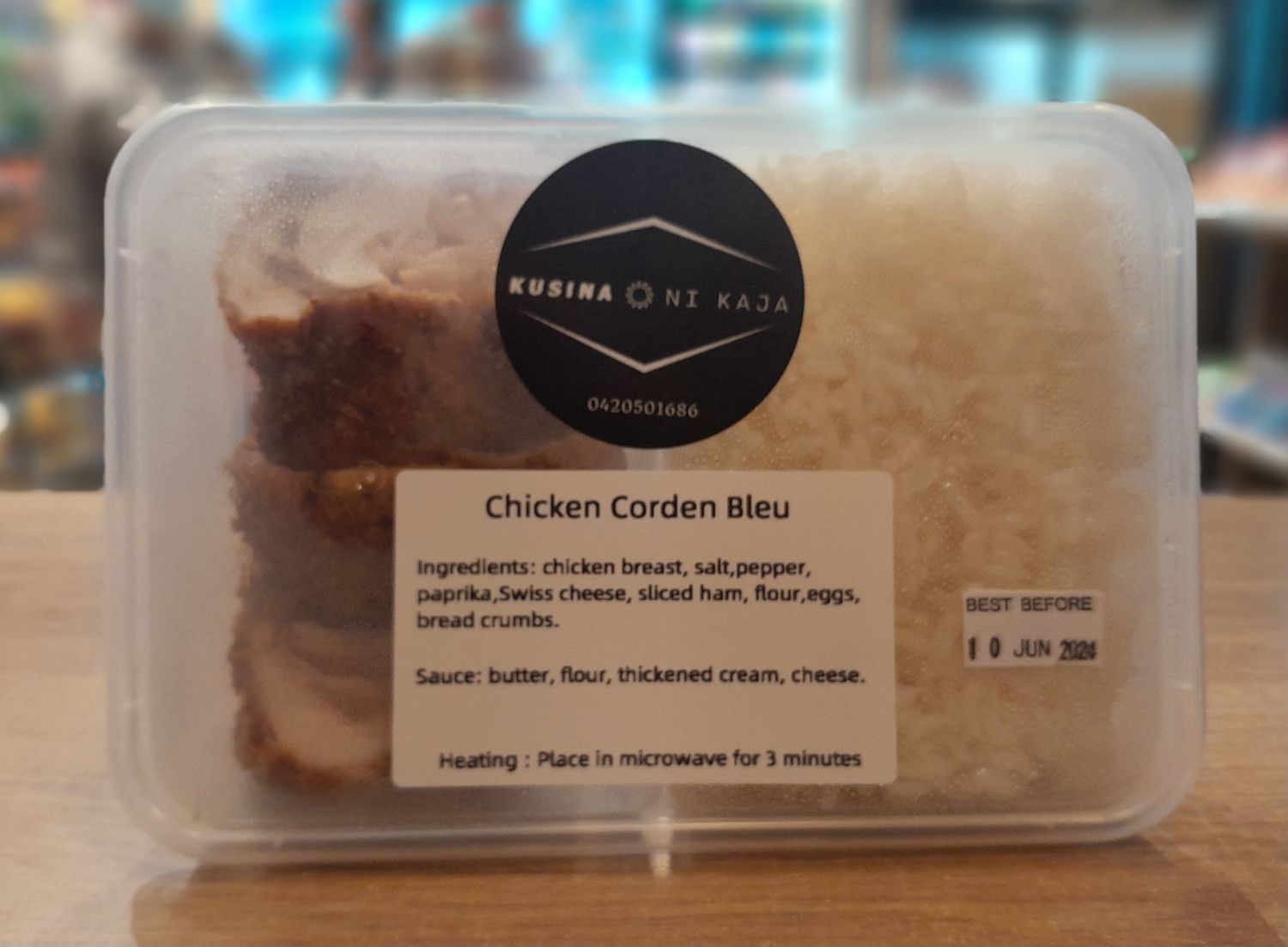 Kusina ni Kaja Chicken Cordon Bleu with Rice