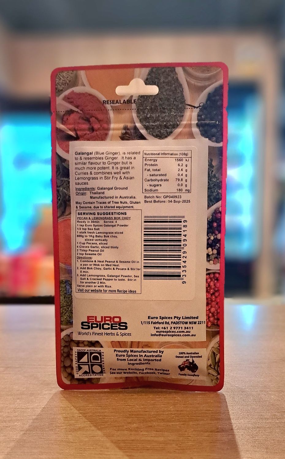 Euro Spice Galangal Powder (25g)
