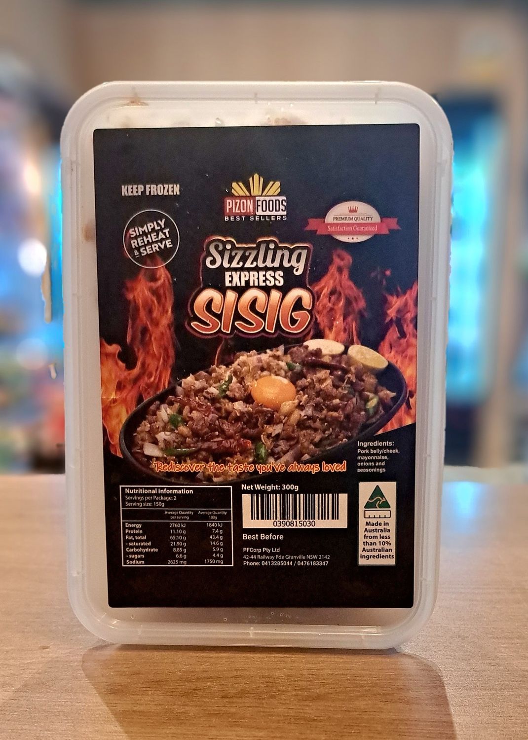 Pizon Sizzling Express Sisig (300g)