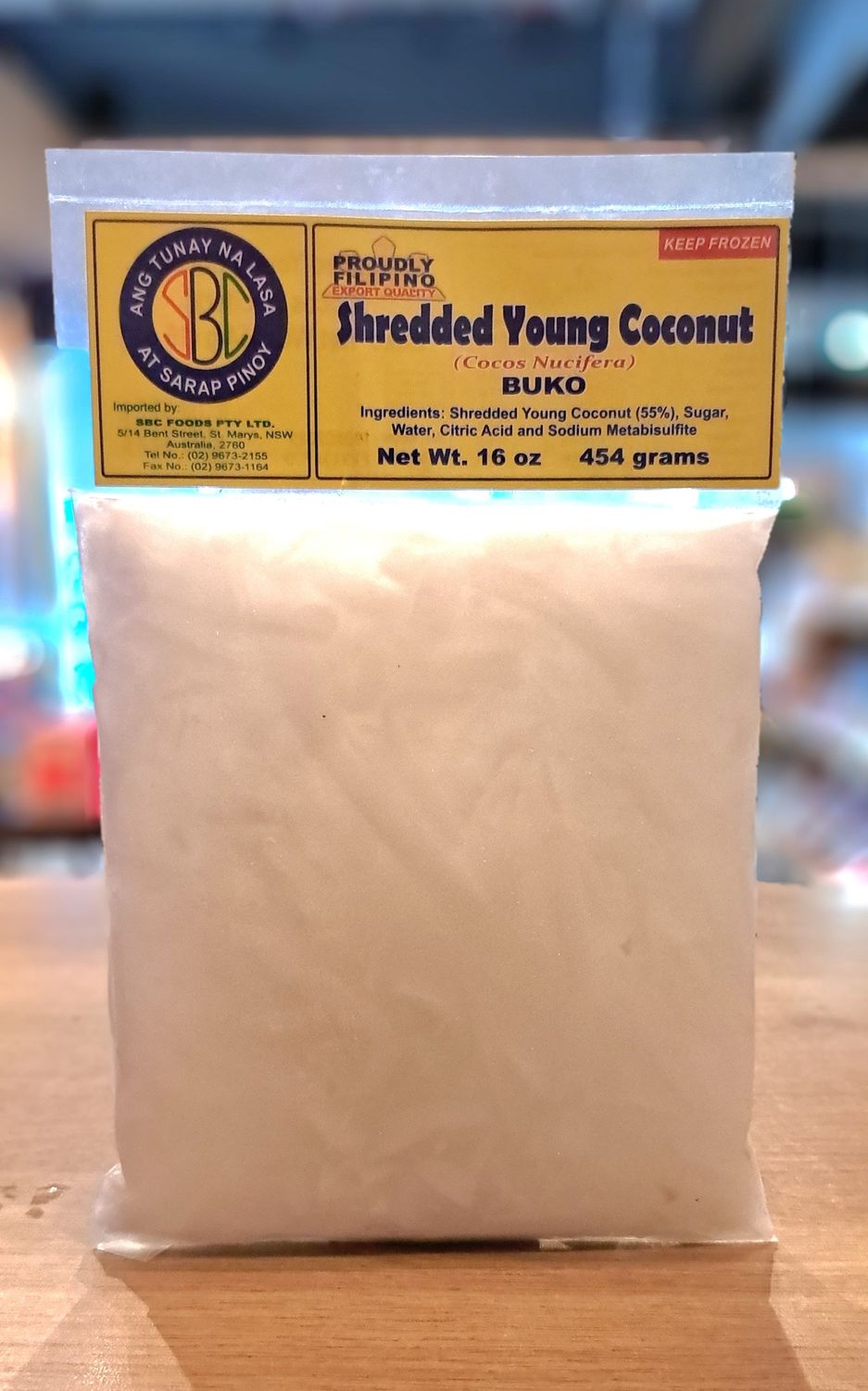 SBC Shredded Young Coconut (454g)