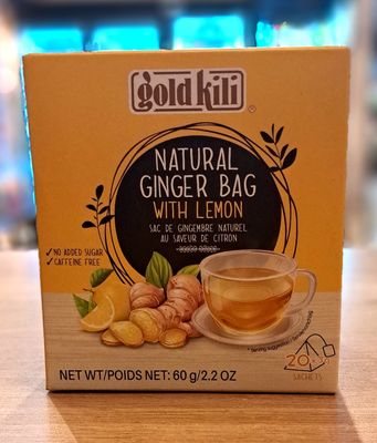Gold Kili Natural Ginger Bag with Lemon