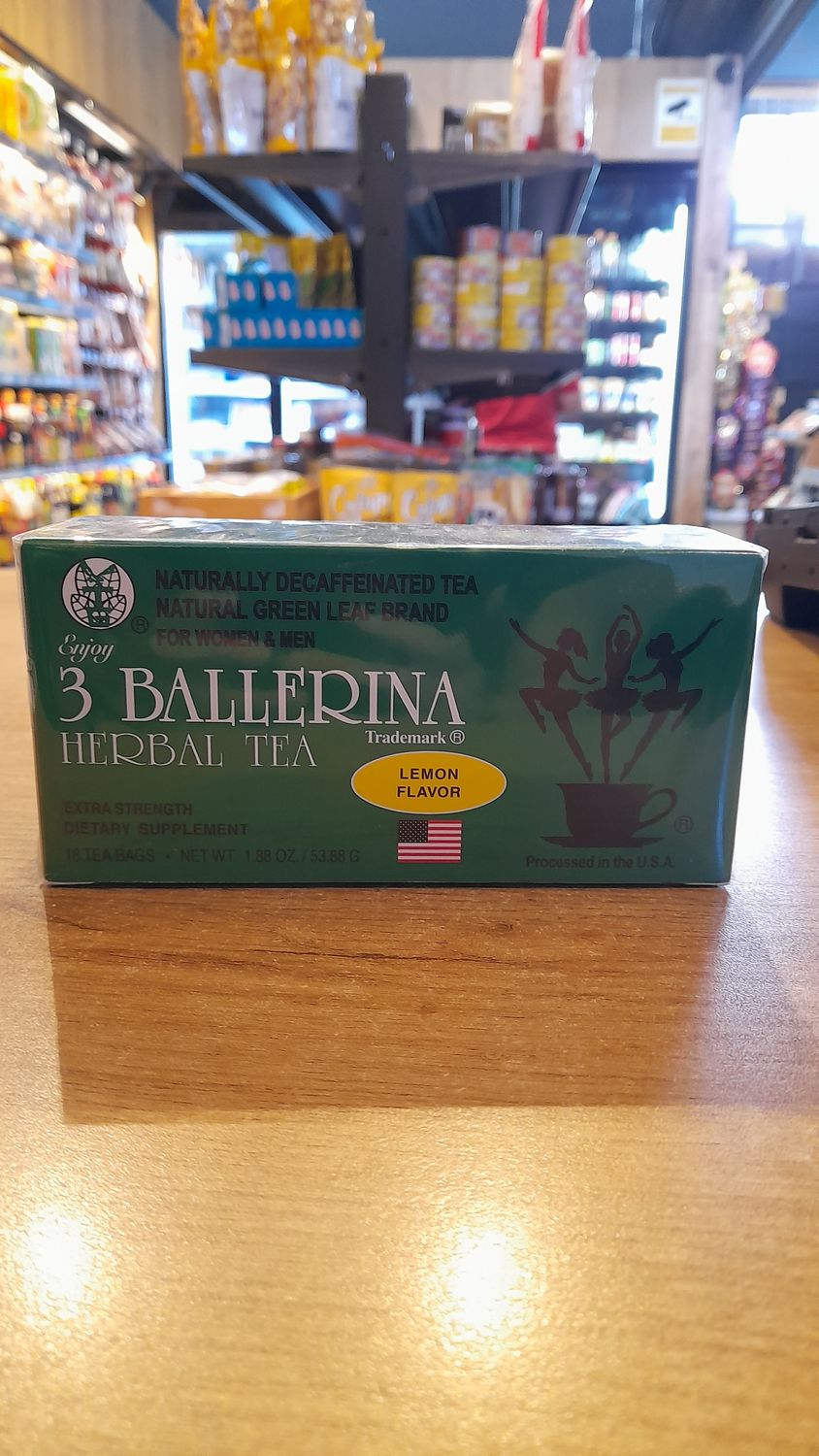 3 Ballerina Tea Extra Strength Lemon (18 bgs)