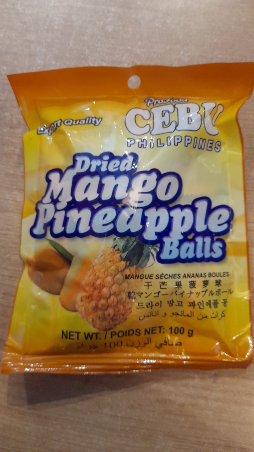 Cebu Dried Mango Pineapple Balls 100g