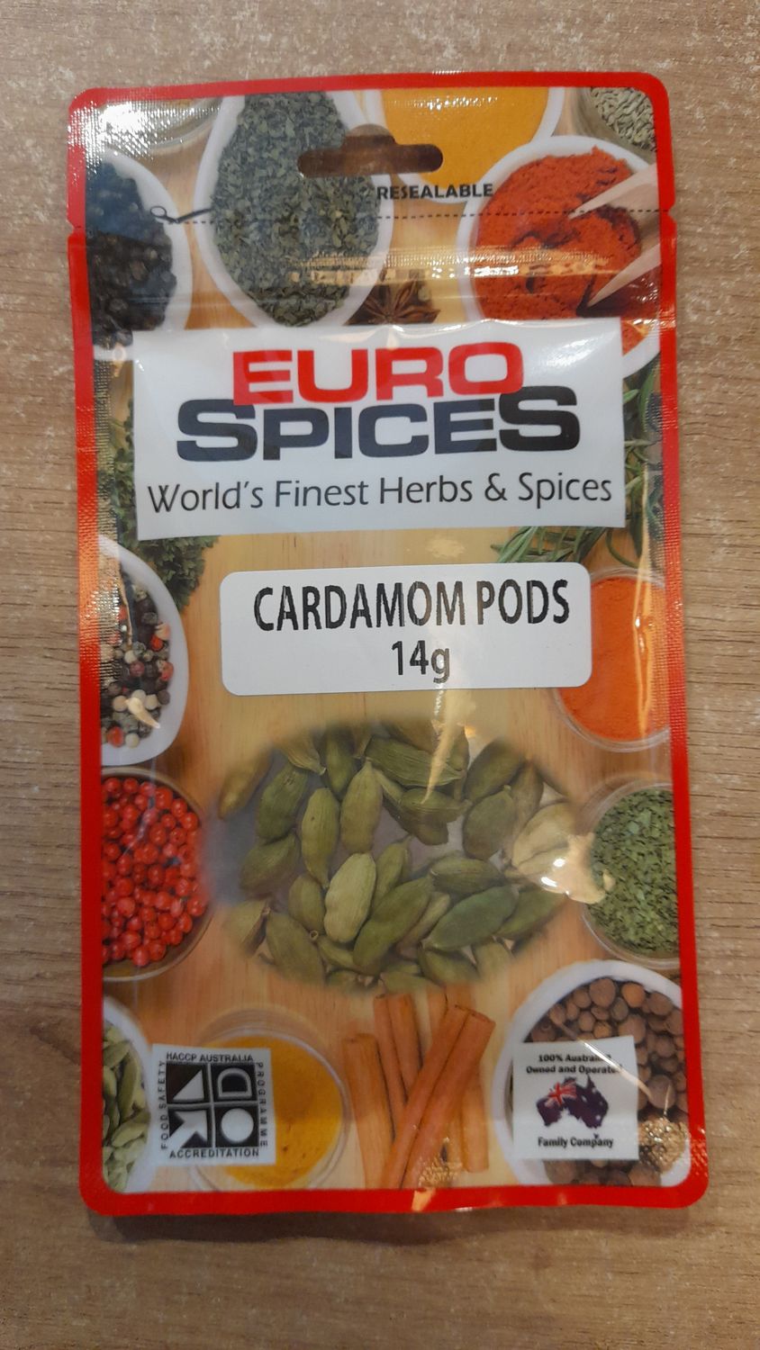 Euro Spice Cardamom Pods (14g)