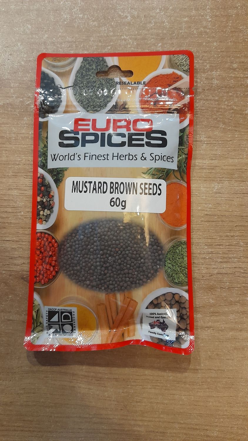 Euro Spice Mustard Brown Seeds (60g)