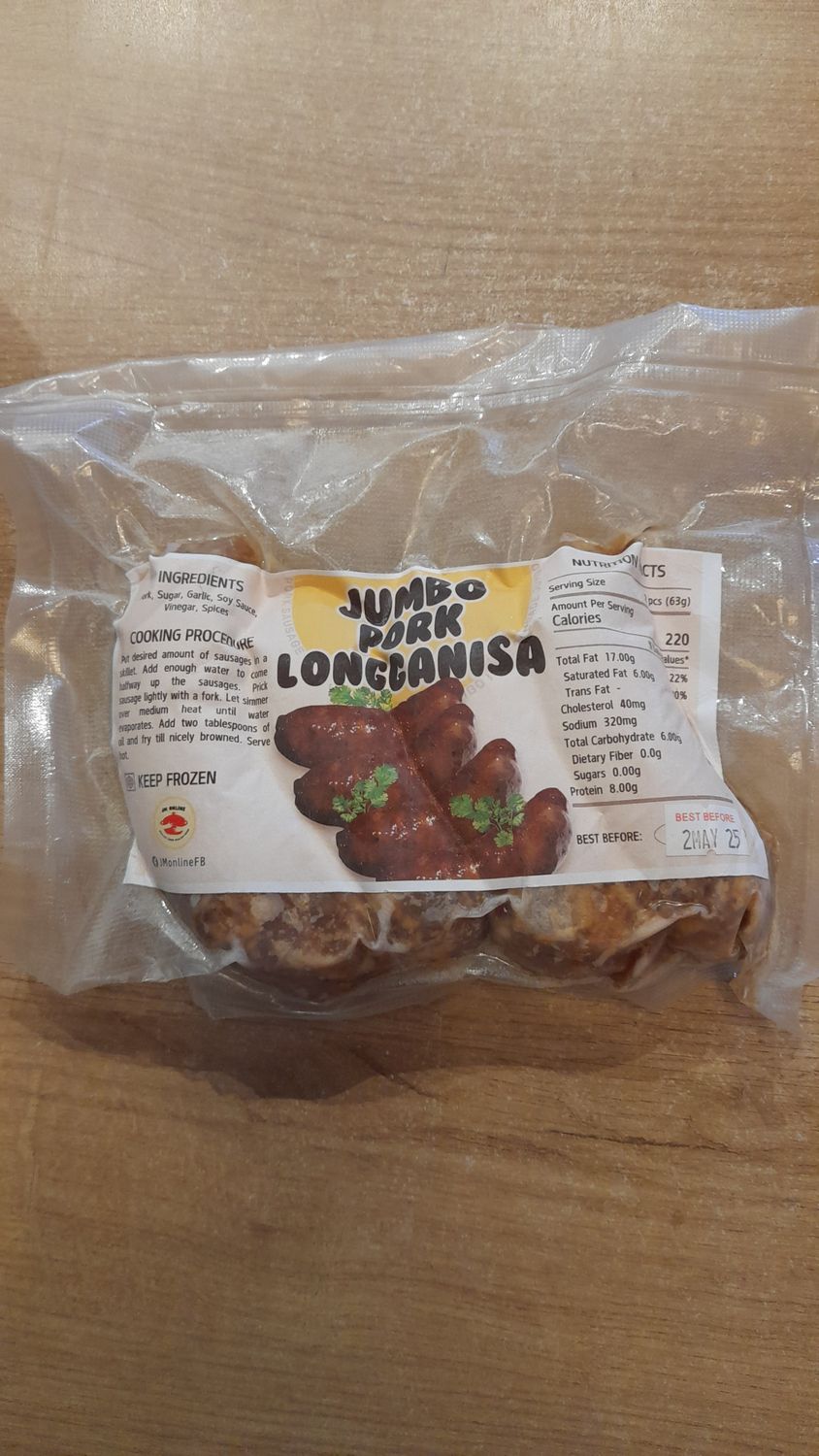 JM Jumbo Pork Longanisa