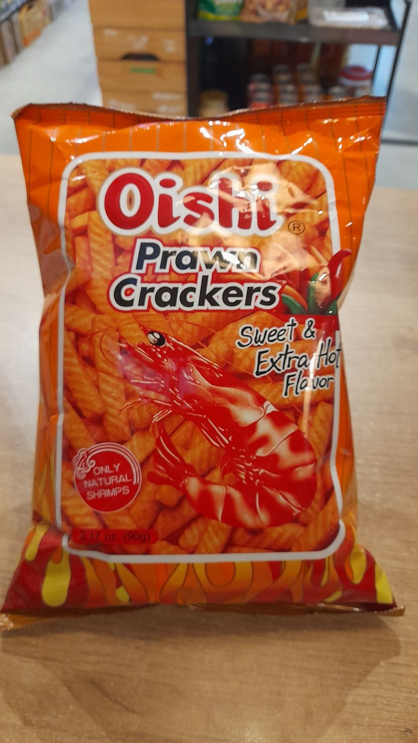 Oishi Prawn Crackers Sweet and Spicy (90g)