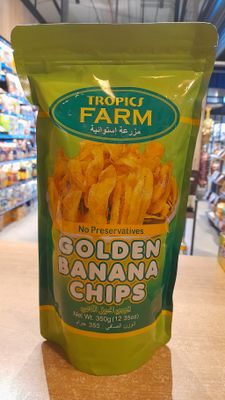 Tropical Farm Golden Banana Chips (350g)