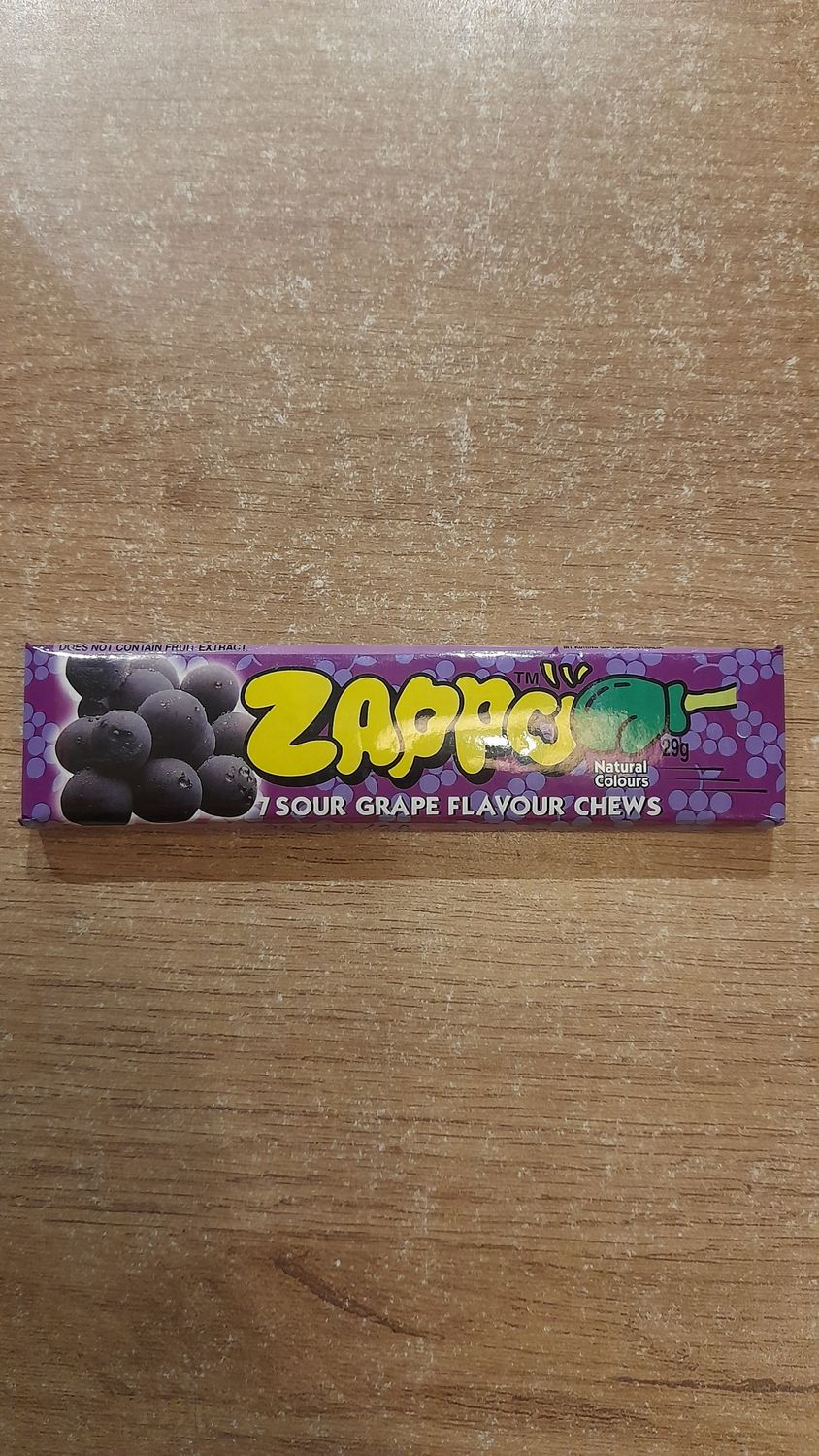 Zappo 7 Sour Grape Flavour Chews