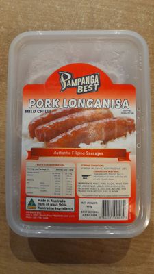 Pampanga&#39;s Best Pork Longanisa Mild Chilli 450g