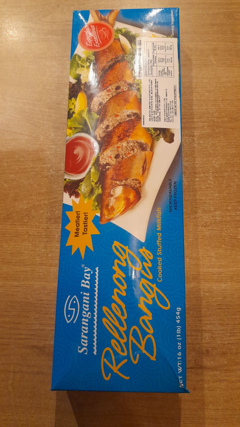 Sarangani Cooked Stuffed Milkfish (454g)