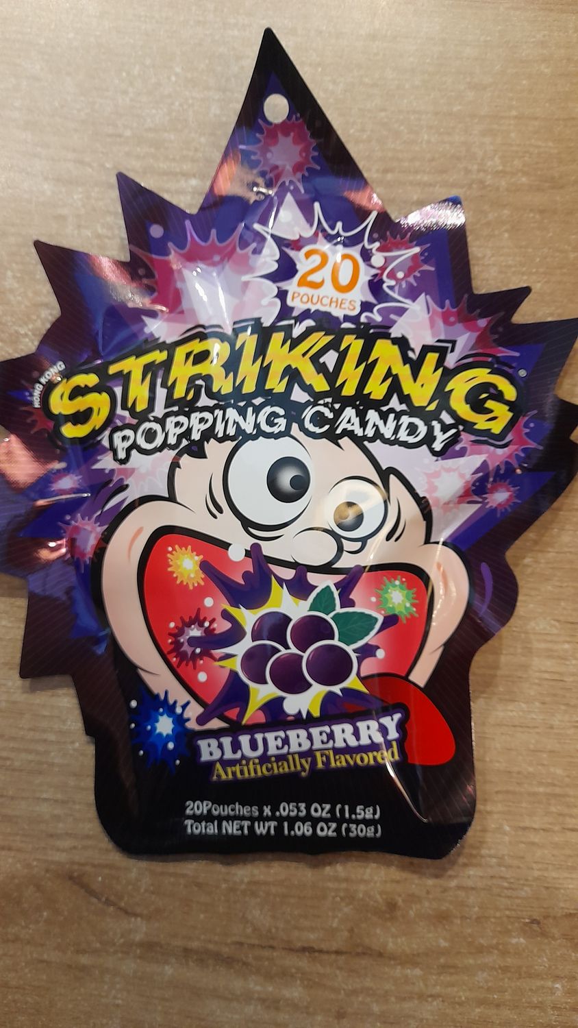 Striking Popping Candy Shocking Blueberry 30g