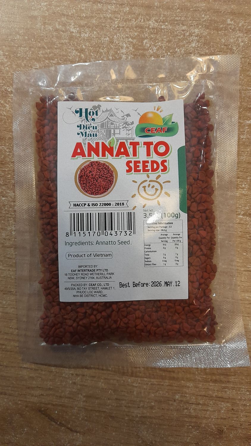 Ceaf Annatto Seeds (100g)