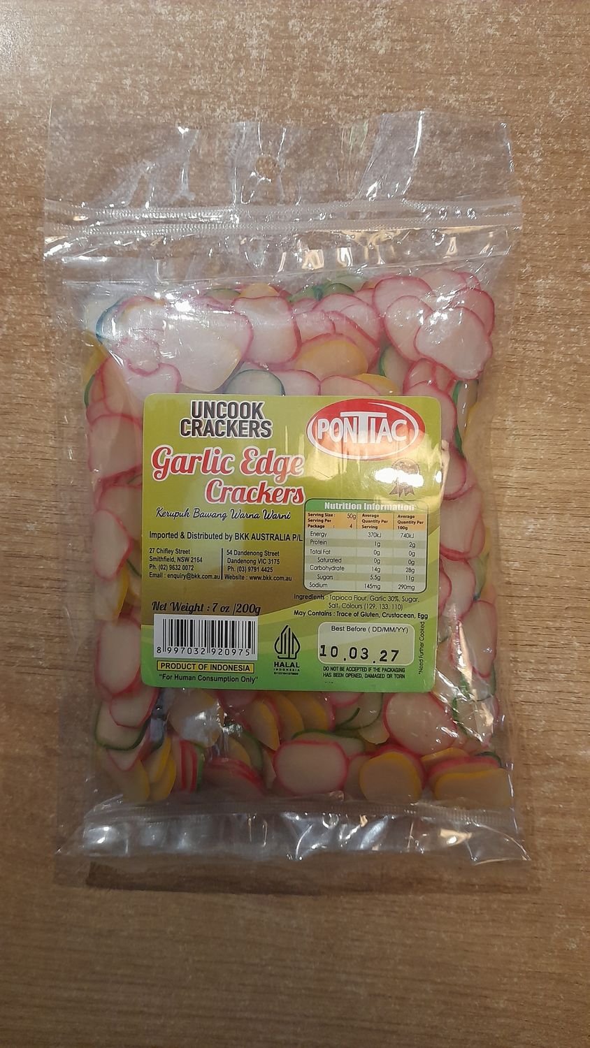 Pontiac Garlic Edge Crackers 200g