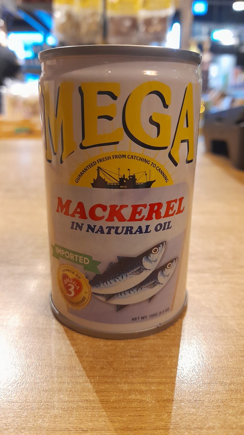 Mega Mackerel in Natural Oil (155g)