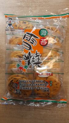 Shelly Senbei Rice Crackers Seaweed Flavor (160g)
