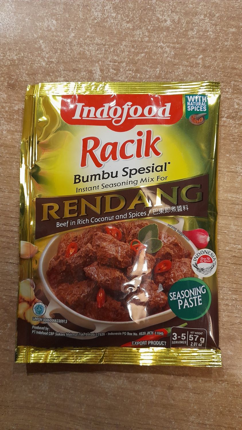 Indofood Beef Rendang (57g)
