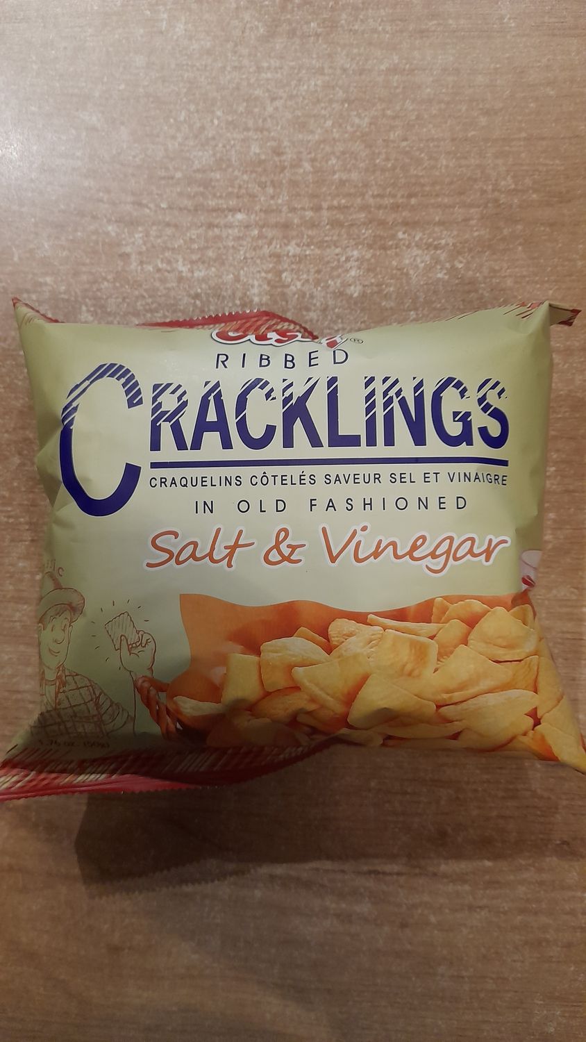 Oishi Ribbed Crackling Salt and Vinegar 50g