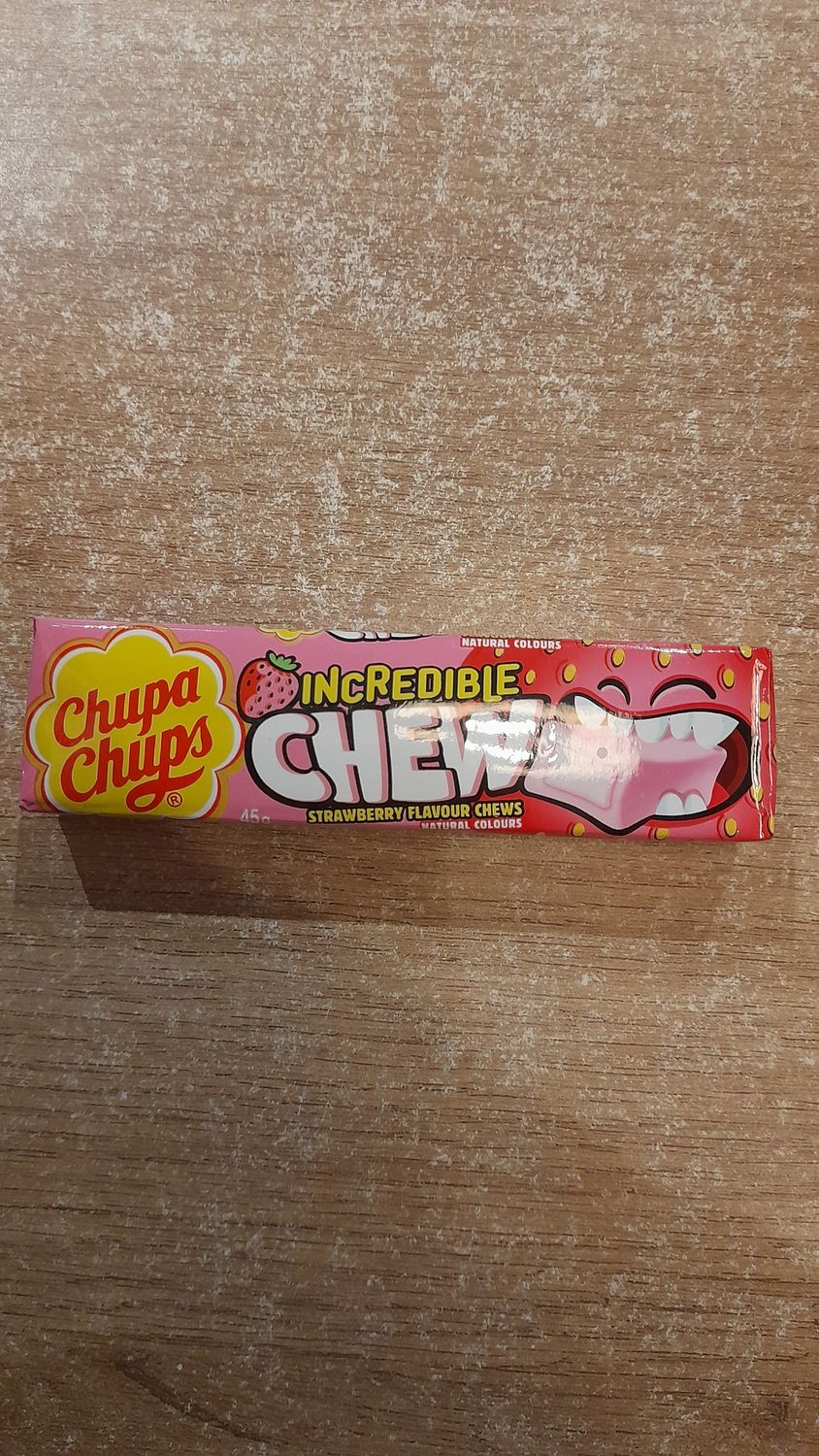 Chupa Cups Incredible Chew Strawberry (45g)