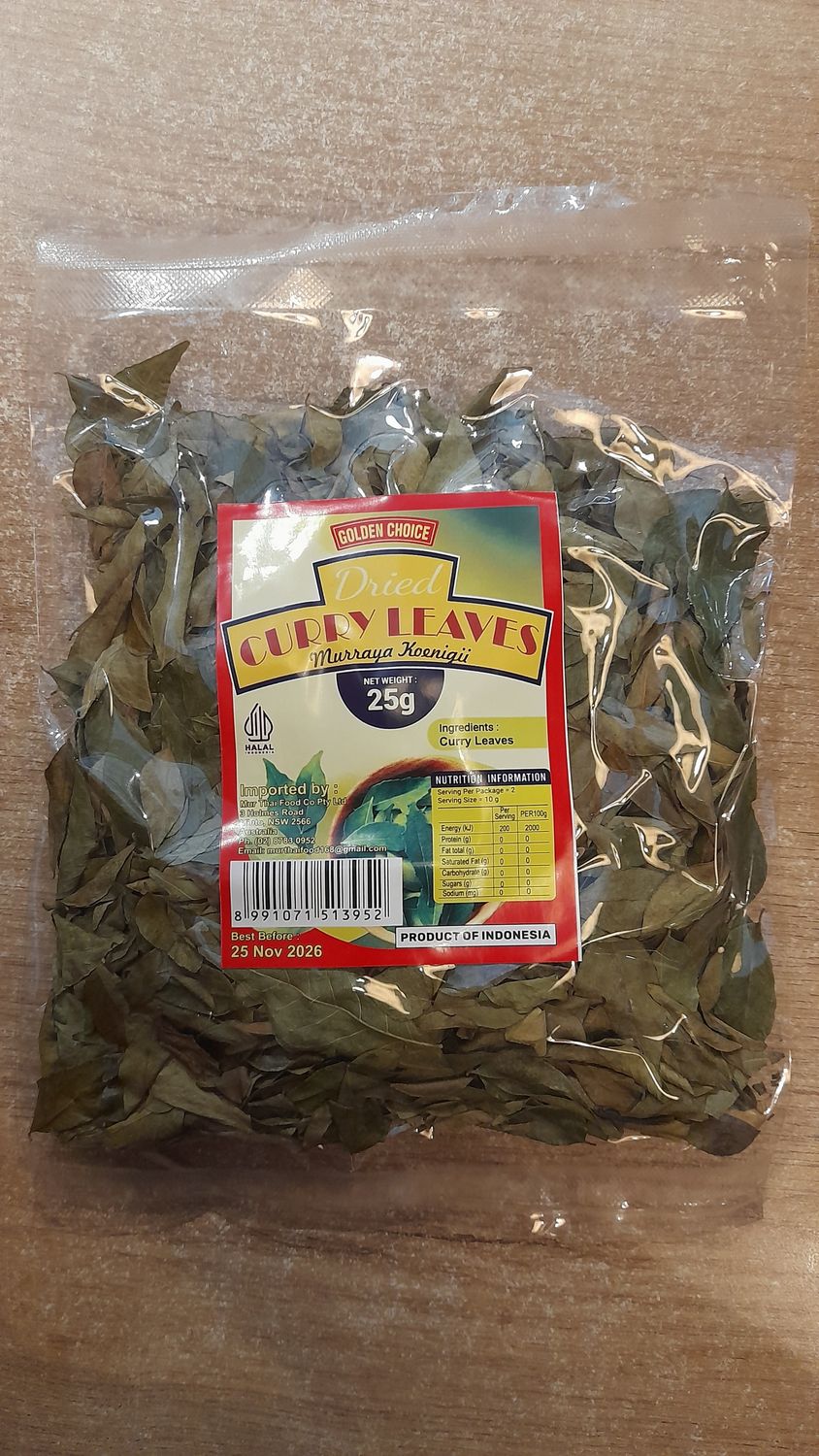 Golden Choice Dried Curry Leaves (25g)