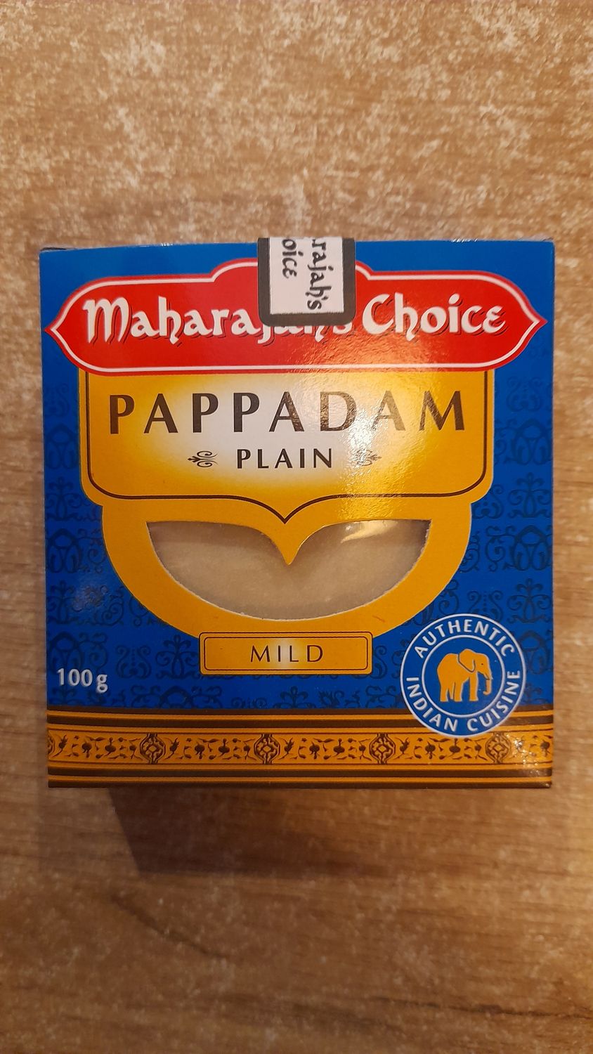Maharajah&#39;s Pappadam Plain (100g)