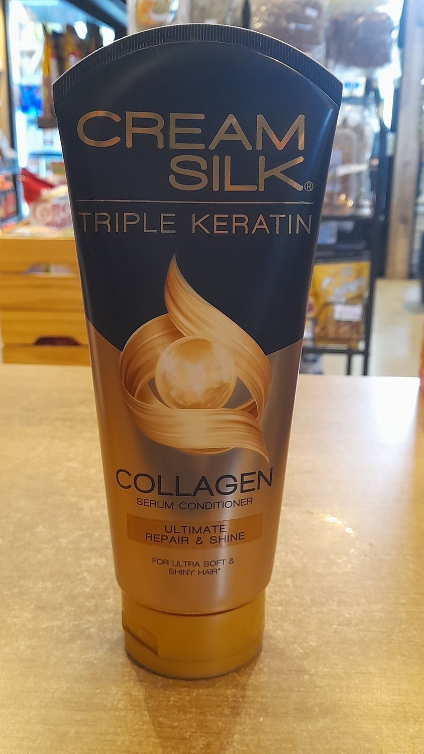 Cream Silk Tri- Keratin Repair Shine  (340ml)
