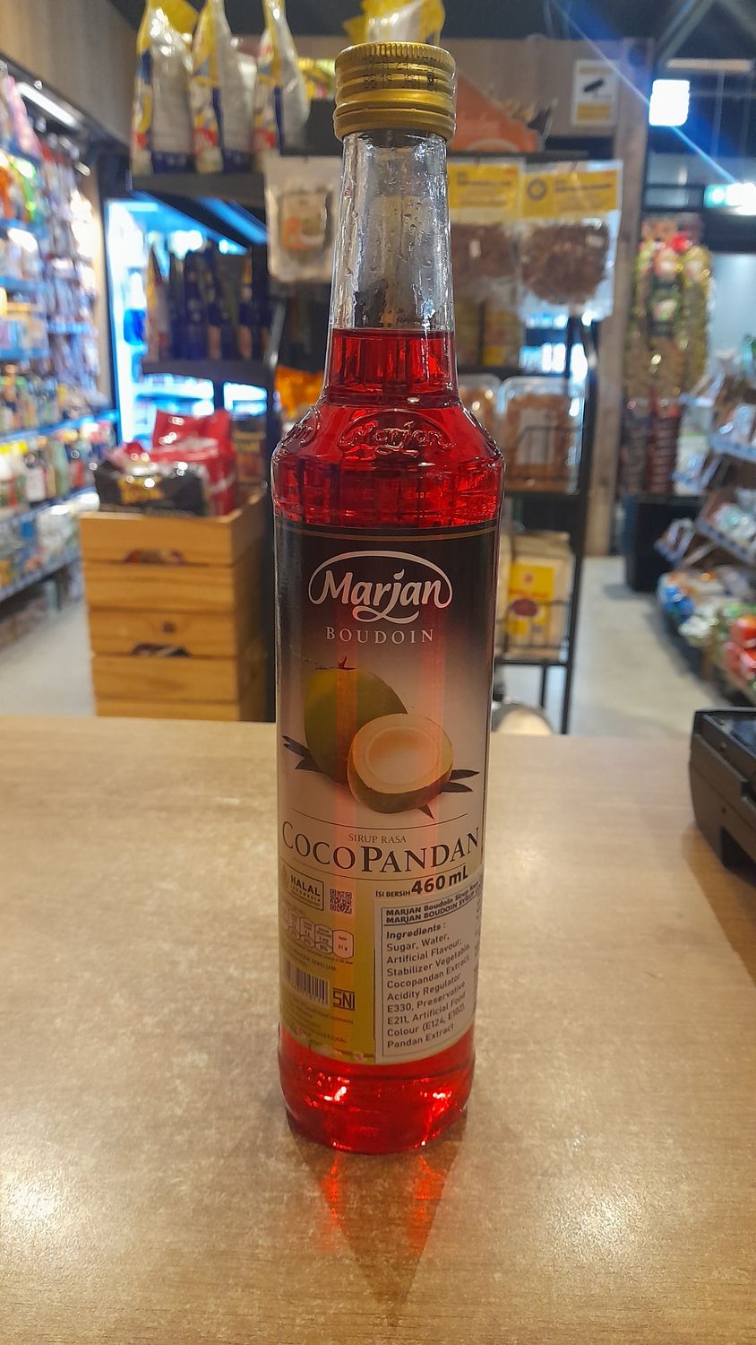 Marjan CocoPandan Syrup Flavour (460ml)
