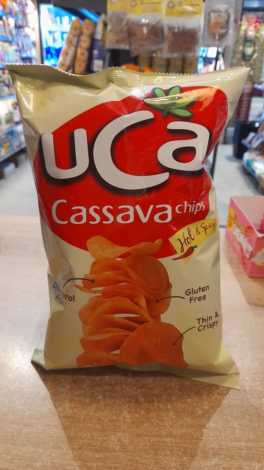 UCA Cassava Chips Original Hot Spicy (120g)