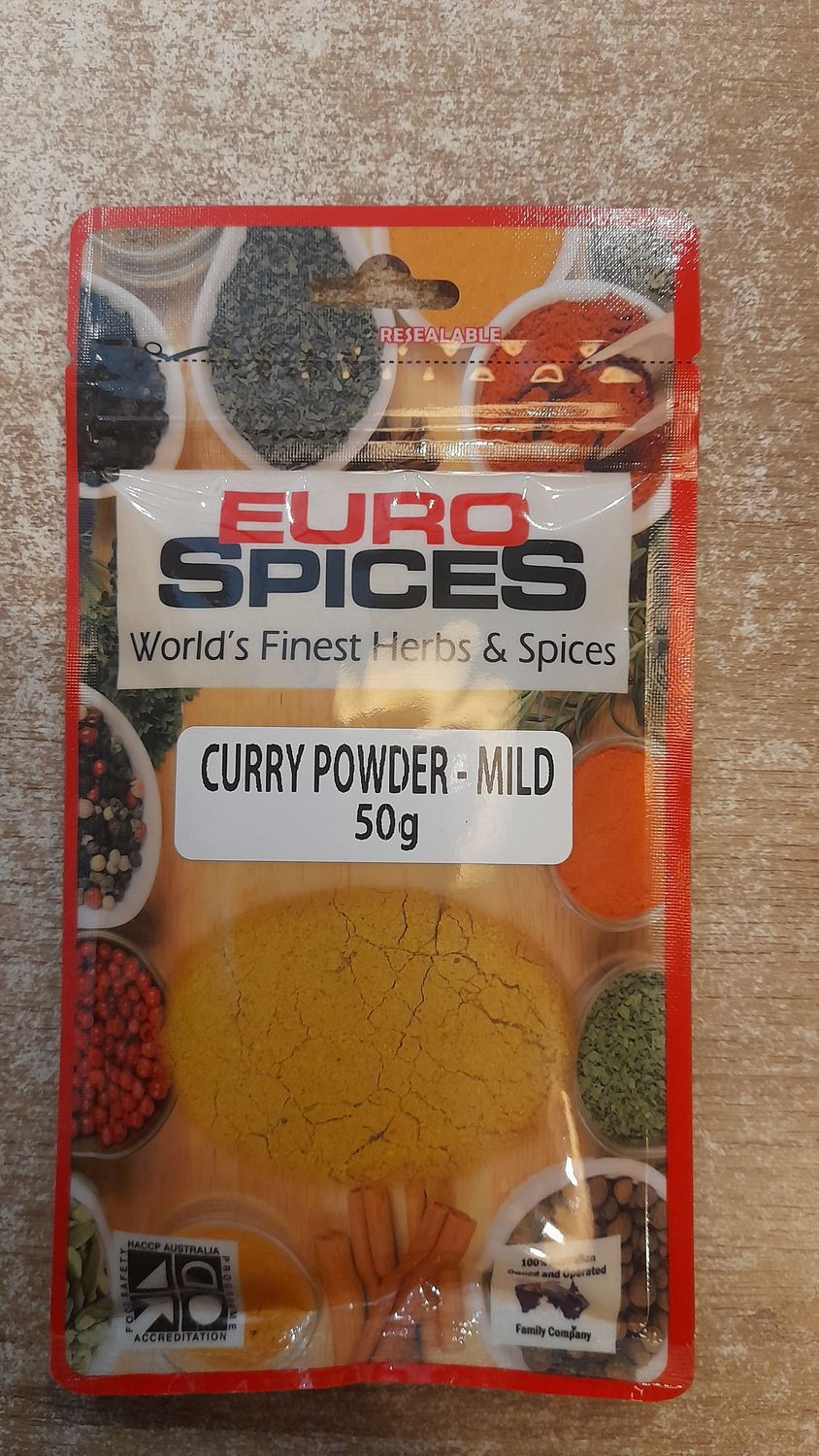 Euro Spice Curry Powder -Mild (60g)