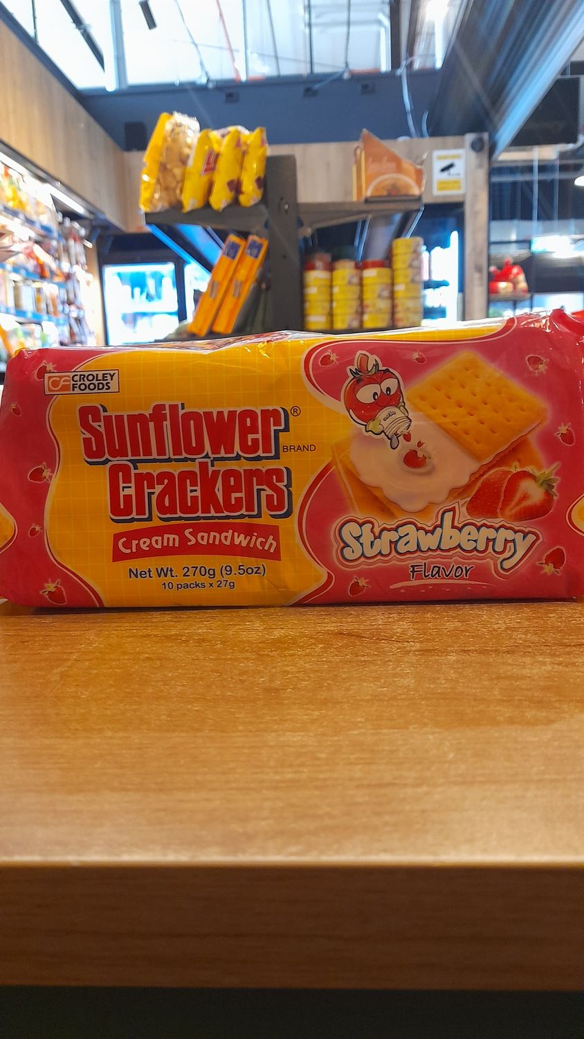 Sunflower Crackers Strawberry (10x27g)