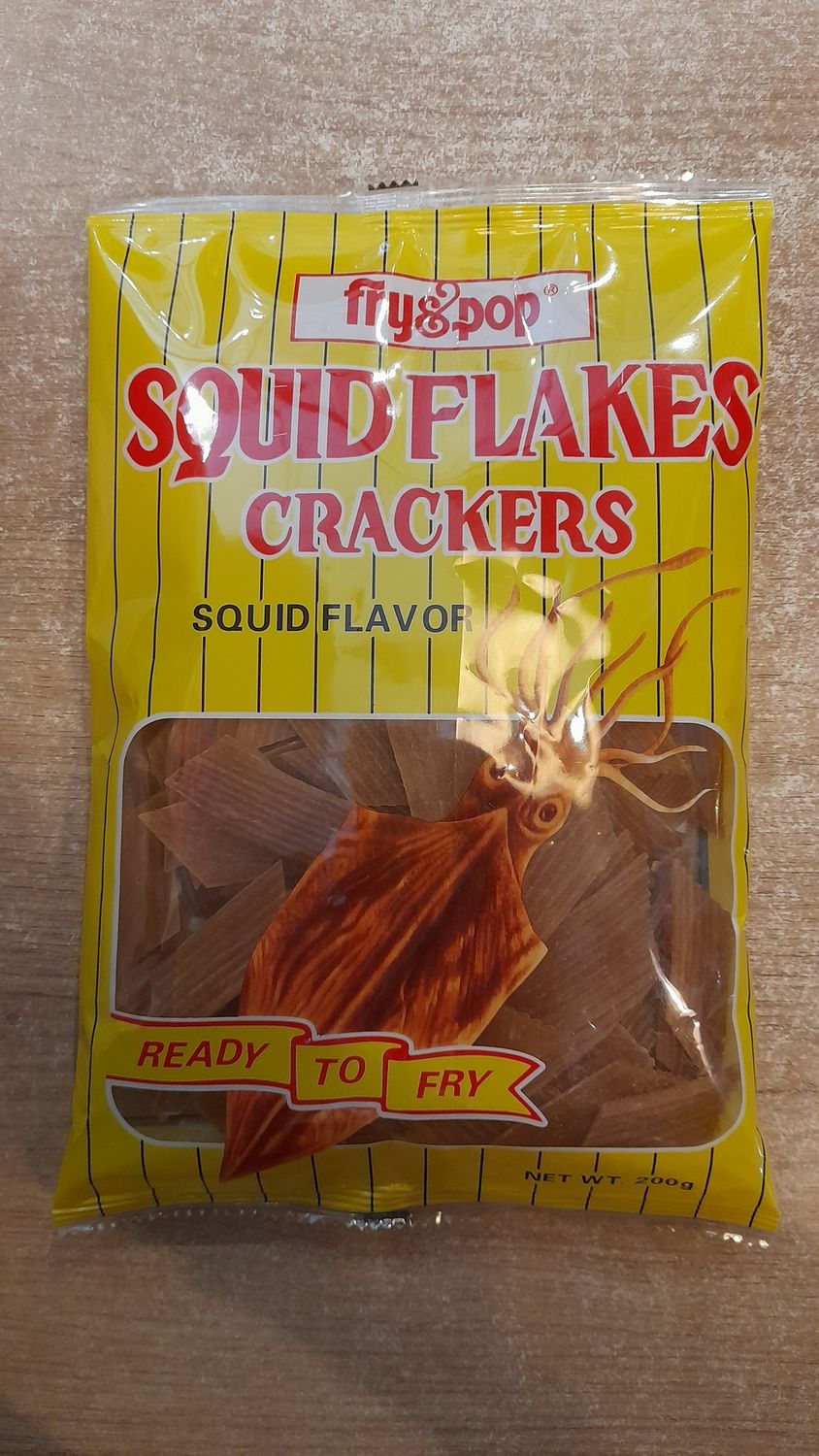Fry &amp; Pop Squid Crackers (200g)