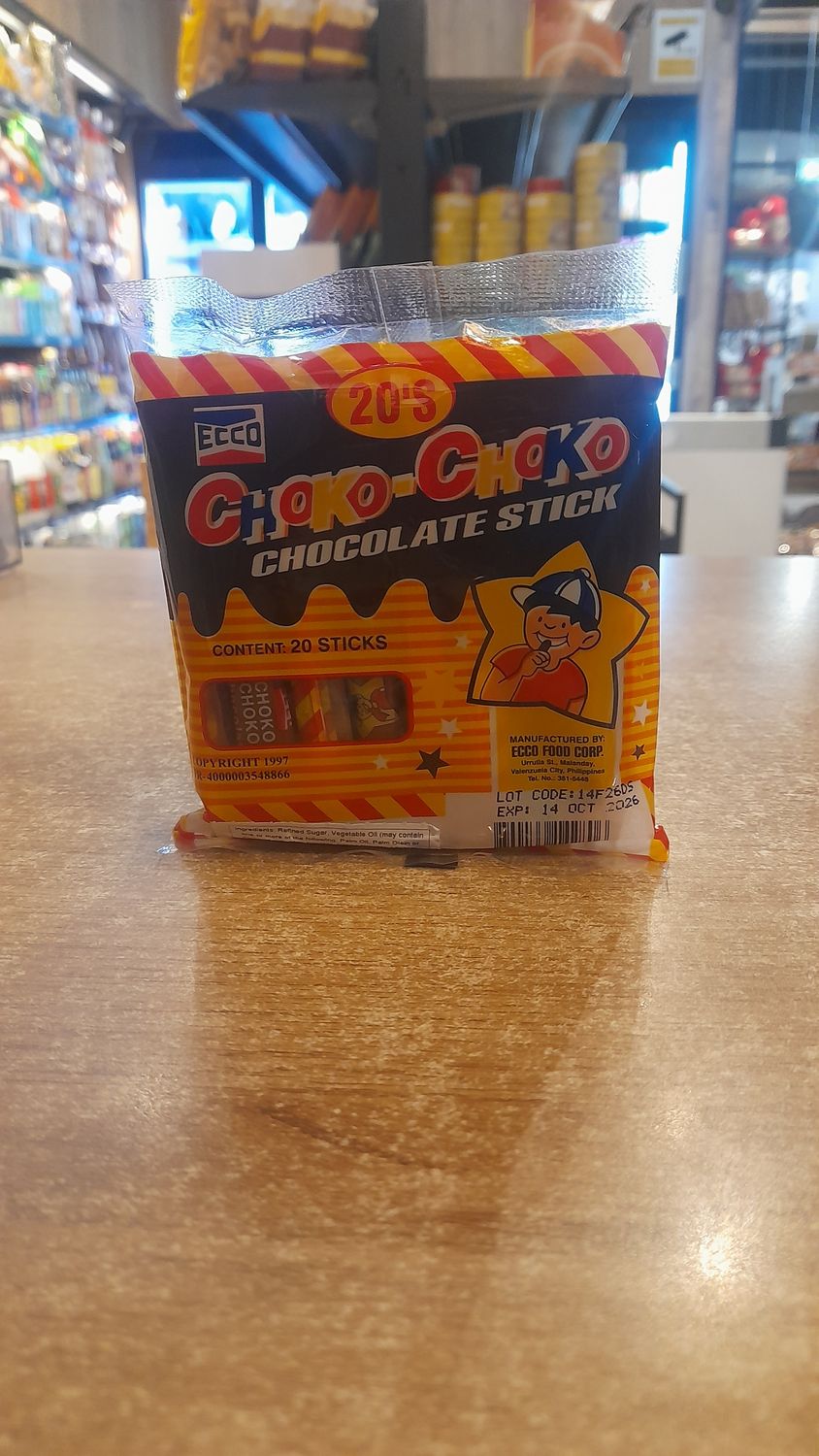 Choko-choko Chocolate Sticks (20's)