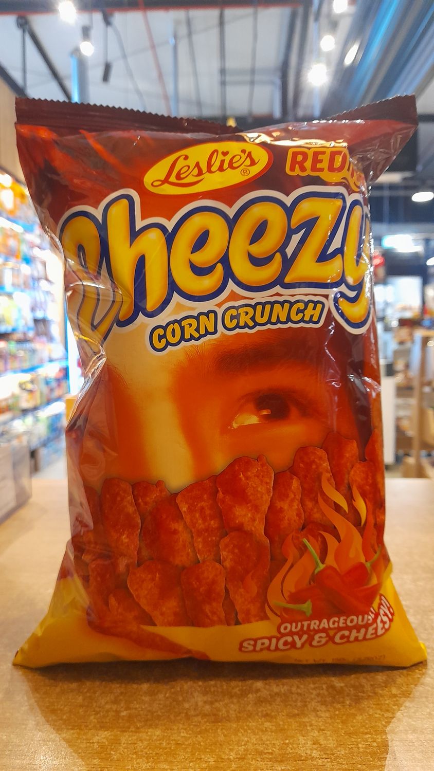 Leslie Cheezy Corn Crunch Hot (150g)