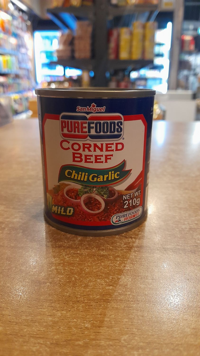 Purefoods Corned Beef Chili Gralic (210g)