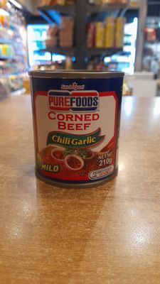Purefoods Corned Beef Chili Gralic (210g)