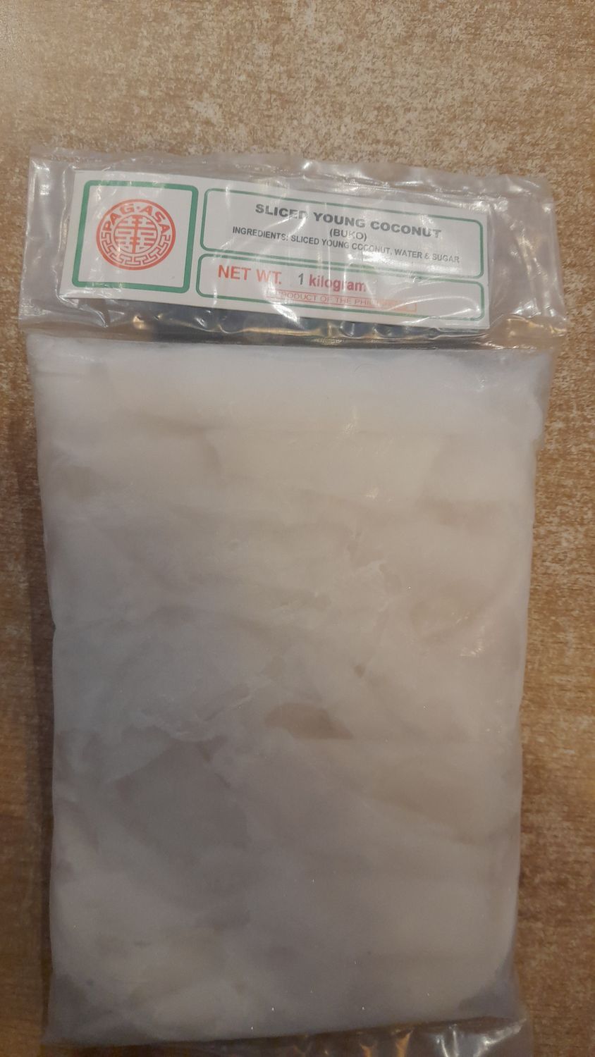 Pagasa Frozen Sliced Coconut Meat (1kg)
