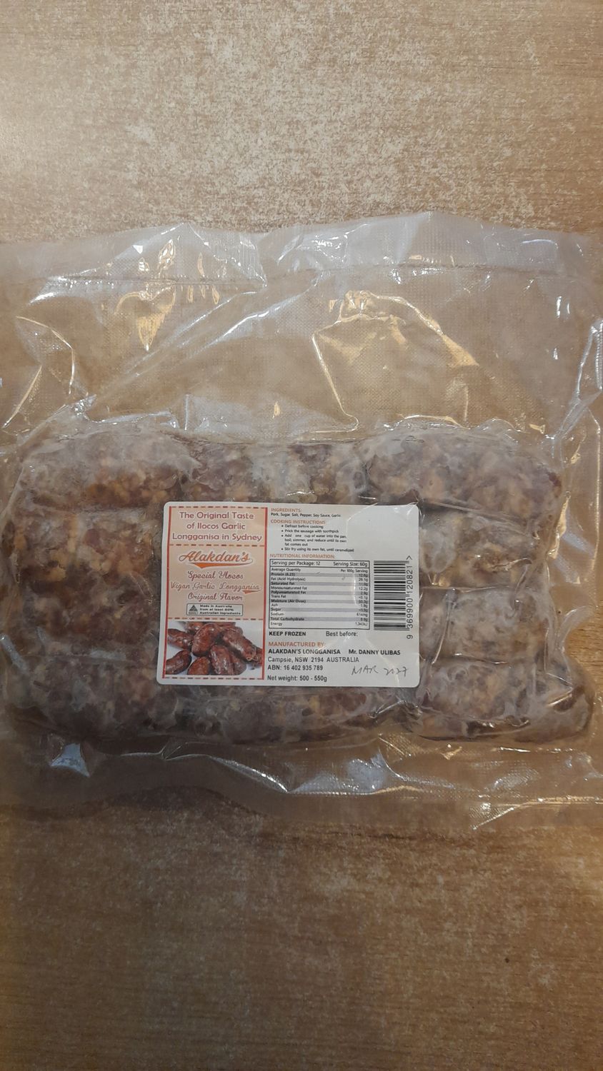 Alakdan Vigan Garlic Longanisa