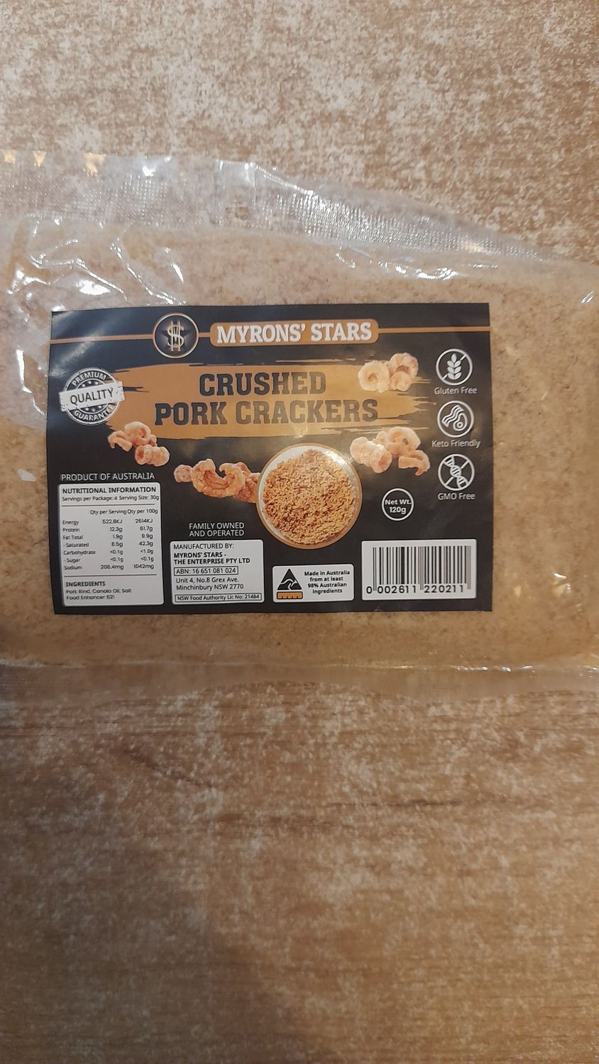 Myron's Crushed Pork Crackers (120g)