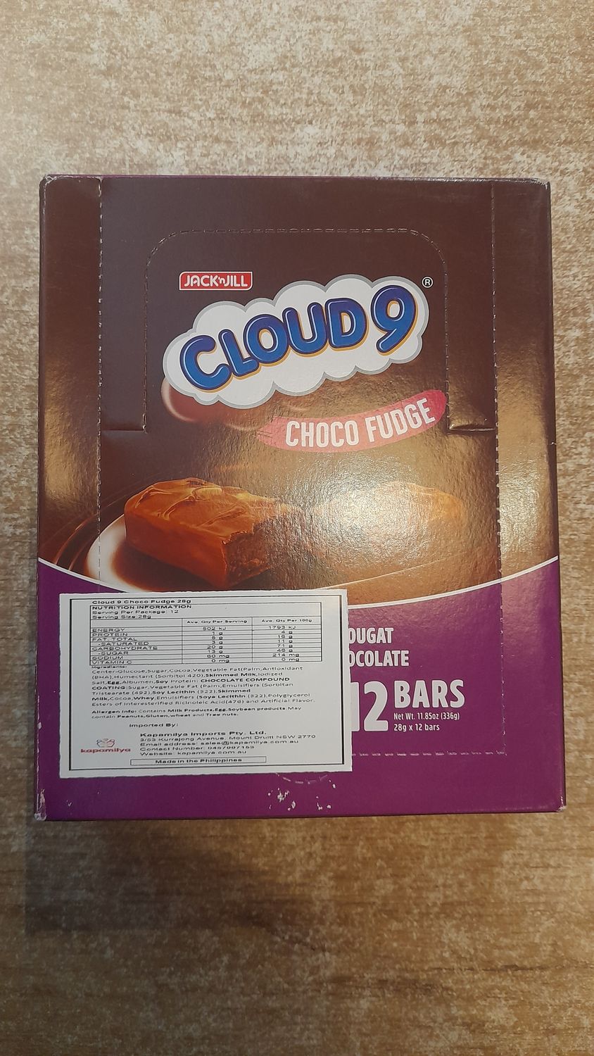 Cloud 9 Choco Fudge (12x28g)