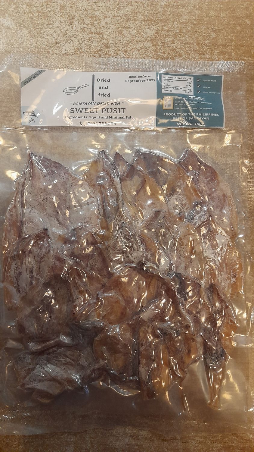 Bantayan Dried Fish Sweet Pusit (100g)