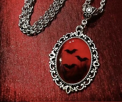 ​Karma Blood Bat Witchcraft Magic Spells Charm Necklace