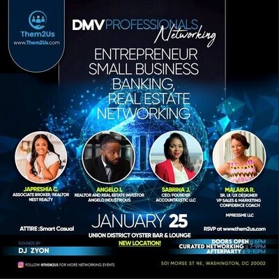 DMV Professionals: Entrepreneur, Banking, Real Estate Networking Event