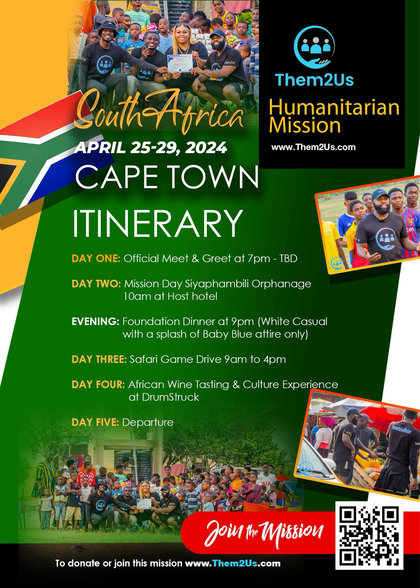 Donate: We need your support to make these missions happen.