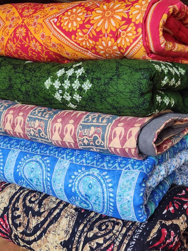 Wool-lined Blankets - hand quilted