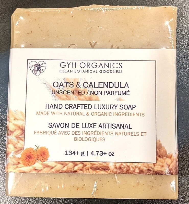 UNSCENTED - OATS &amp; CALENDULA HAND CRAFTED LUXURY SOAP