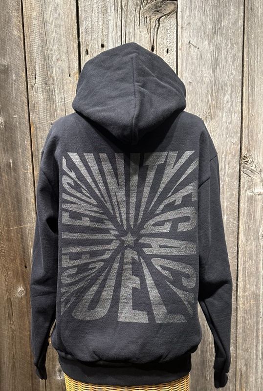 U.E.L. Legacy Hoodie (BLACK), Colour: Black on Black