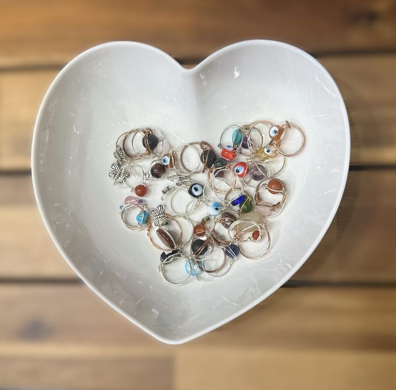Wire Wrapped Rings - (Assorted) A &amp; T Apothecary-Taiynesha