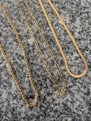 14k gold plated silver necklace