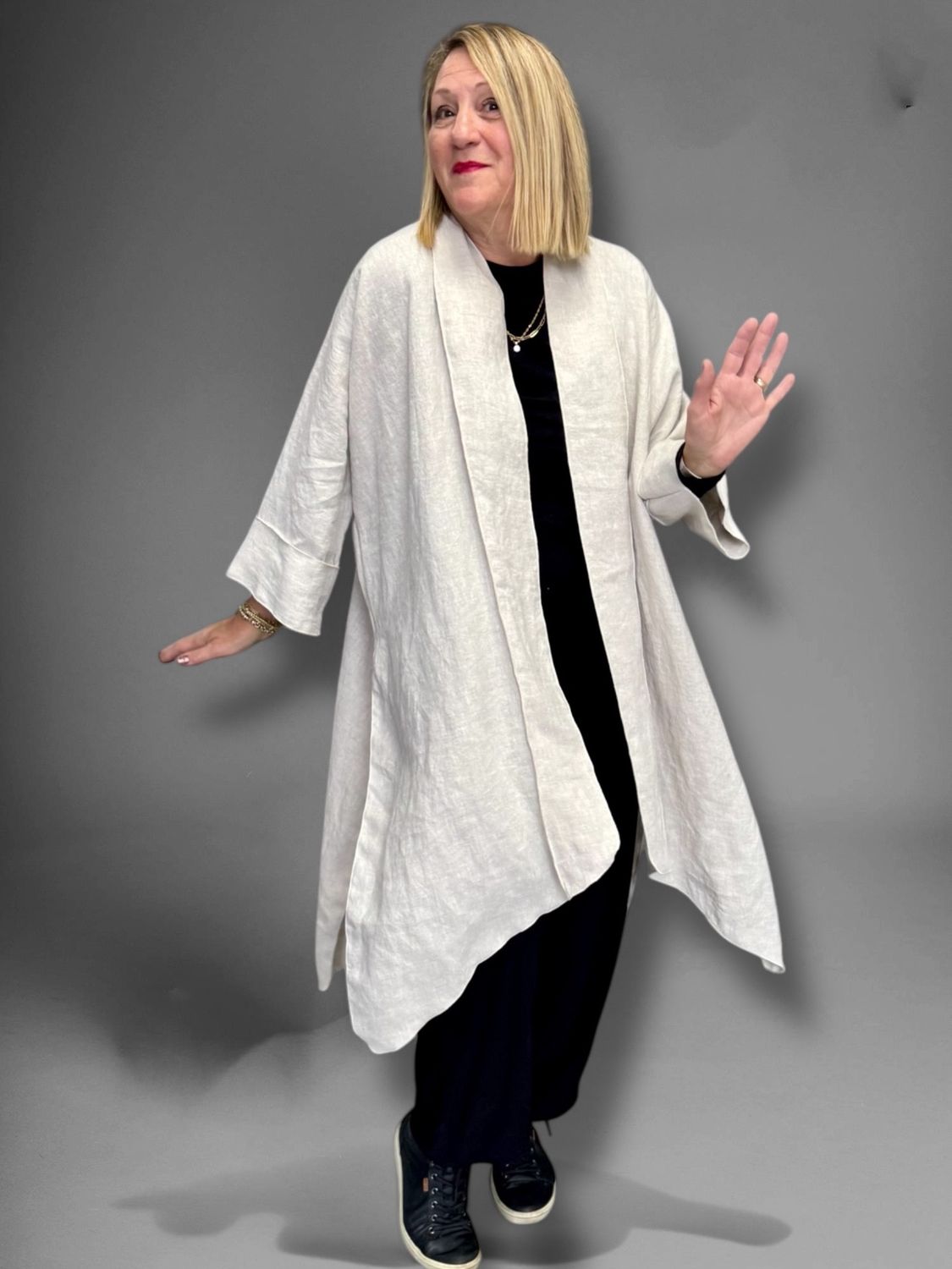 Beige linen jacket